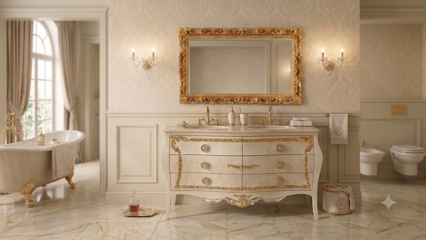 mobile bagno barocco
