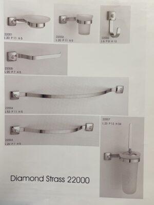 ACCESSORI BAGNO DIAMOND STRASS