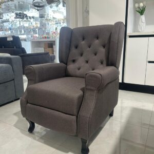 poltrona retraibile manualmente grigio scuro