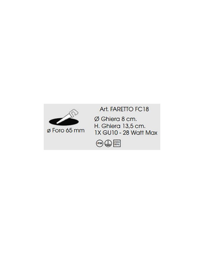FARETTO STILE CONTEMPORANEO CON CRISTALI