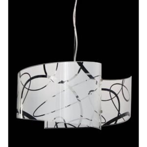 LAMPADARIO A UNA LUCE STILE MODERNO ANELLI DIAM: 22CM