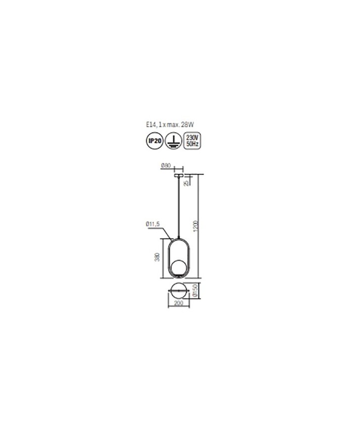 LAMPADARIO A SOSPENSIONE STILE MODERNO NIVA 1 C