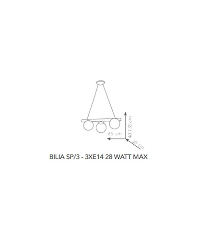 SOSPENSIONE STILE MODERNA BILIA SP3