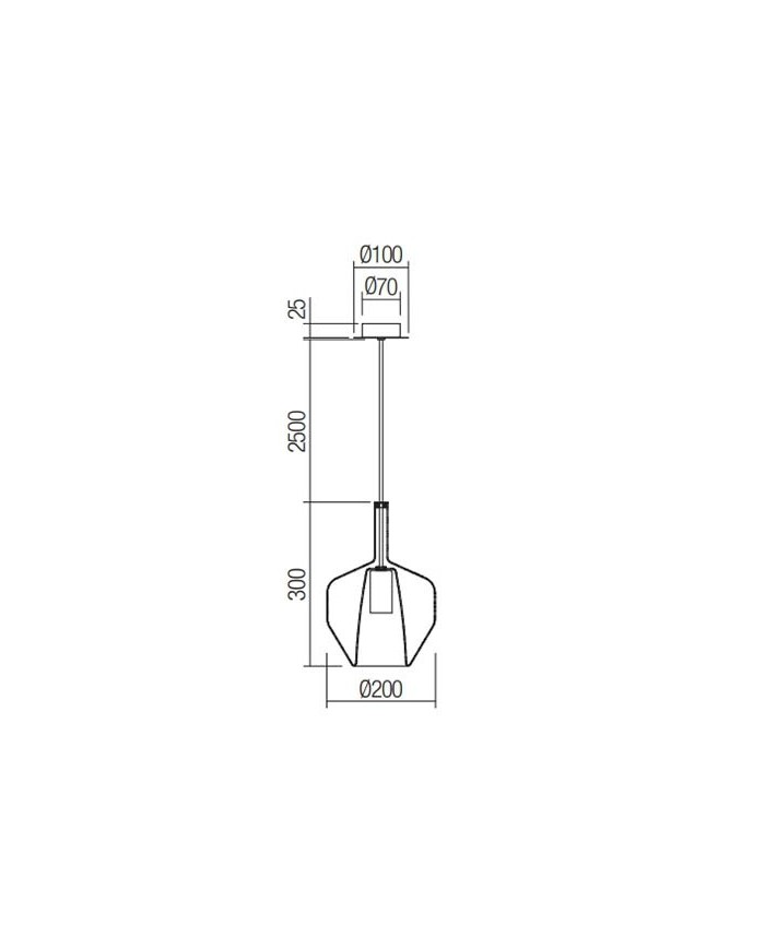 SOSPENSIONE STILE MODERNO TRESOR CELESTE DIAM: 20CM