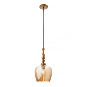 SOSPENSIONE A UNA LUCE STILE MODERNO TOLL AMBRA DIAM: 20 CM