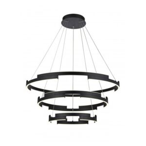 SOSPENSIONE STILE MODERNO CASTLE BIG NERO DIAM: 80 CM