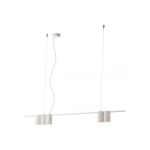 SOSPENSIONE A 5 LUCI STILE MODERNO MODI BIANCO LUNGHEZZA: 100 CM