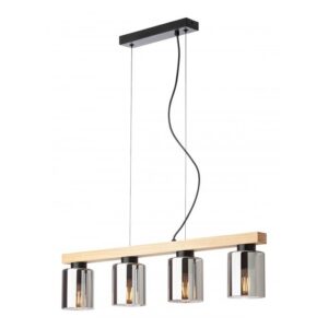 SOSPENSIONE A 4 LUCI STILE MODERNO CONTEMPORANEO ROTIS LUNGHEZZA: 70 CM