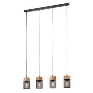 LAMPADARIO A 4 LUCI STILE MODERNO STEM LUNGHEZZA: 75 CM