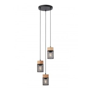 SOSPENSIONE A 3 LUCI STILE MODERNO STEM DIAM: 27 CM