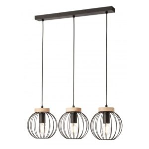 LAMPADARIO A 3 LUCI STILE MODERNO CONTEMPORANEO TRELLIS LUNGHEZZA: 65 CM