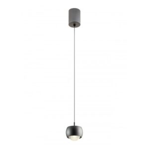 SOSPENSIONE UNA LUCE STILE MODERNO AVES GRIGIO DIAM: 9 CM