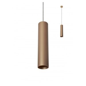 SOSPENSIONE UNA LUCE STILE MODERNO AXIS SP RAME DIAM: 5 CM