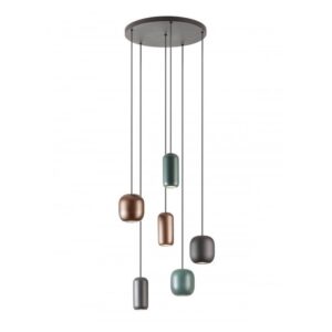 SOSPENSIONE 6 LUCI STILE MODERNO BOOM DIAM: 48 CM