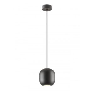 SOSPENSIONE UNA LUCE STILE MODERNO BOOM NERO DIAM: 12 CM