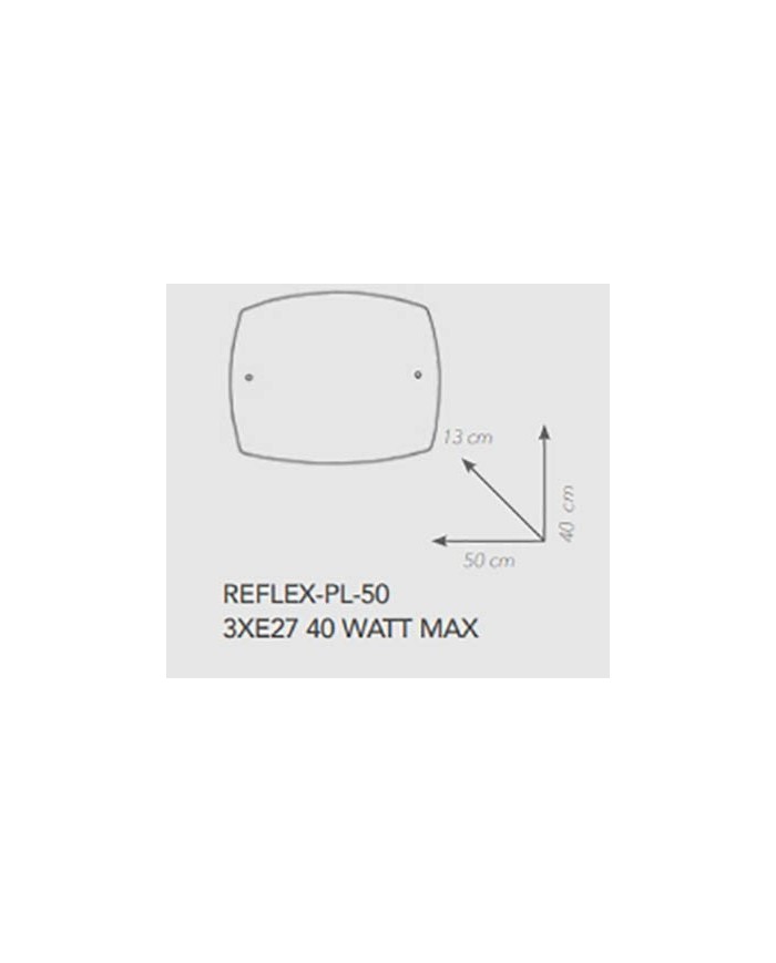 PLAFONIERA STILE MODERNO REFLEX PL50