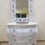 MOBILE-BAGNO-E-SPECCHIO-IN-LEGNO-BIANCO-FOGLIA-ARGENTO-CON-CRISTALLI-E-TOP-MARMO-153310206140