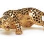 PANTERA-IN-CERAMICA-FOGLIA-ORO-CON-MACCHIE-NERE-COLLARE-IN-CRISTALLI-SWAROVSKI-162158310360