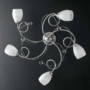 PLAFONIERA-IN-STRUTTURA-CROMO-A-5-LUCI-CON-SFERE-IN-CRISTALLO-VETRO-BIANCO-153450410940
