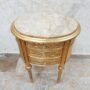 COMODINO-IN-LEGNO-FOGLIA-ORO-CON-3-CASSETTI-E-TOP-IN-MARMO-COLONNINA-153225641631-2