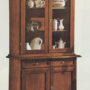 CRISTALLIERA-CON-2-PORTE-VETRO-2-PORTE-LEGNO-E-2-CASSETTI-IN-LEGNO-NOCE-164706571291