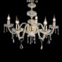 DALLAS-LAMPADARIO-IN-VETRO-CRISTALLO-TRASPARENTE-E-FINITURE-ORO-5-LUCI-162747265171
