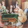 QUADRO-CON-SCENA-FRANCESE-CORNICE-IN-LEGNO-PANNA-E-FOGLIA-ORO-CON-CRISTALLI-163270433571-2