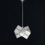 ADDIE-SOSPENSIONE-MODERNO-METALLO-CROMO-PELLE-BIANCO-CON-CRISTALLI-1-LUCE-162141626432