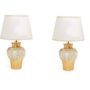 COPPIA-LUMI-LAMPADE-PARALUME-CERAMICA-CON-PUTTI-ANGELI-IN-CERAMICA-FOGLIA-ORO-162162931452