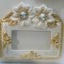 COPRI-INTERRUTTORI-4-PULSANTI-PLACCHETTE-VIA-VENETO-CRISTALLI-FIORE-FOGLIA-ORO-152054416372