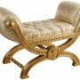 PANCA-IN-LEGNO-FOGLIA-ORO-E-RIVESTIMENTO-IN-TESSUTO-AVORI-DAMASCATO-164862777872-2