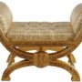 PANCA-IN-LEGNO-FOGLIA-ORO-E-RIVESTIMENTO-IN-TESSUTO-AVORI-DAMASCATO-164862777872-3