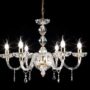 BRIGIDA-LAMPADARIO-IN-CRISTALLO-E-VETRO-TRASPARENTE-CON-FINITURA-ORO-6-LUCI-162745606483