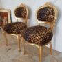 COPPIA-POLTRONCINE-IN-LEGNO-FOGLIA-ORO-E-TESSUTO-LEOPARDATO-SEDIE-163323417833-2