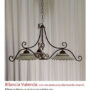 LAMPADARIO-A-3-LUCI-FORMA-A-BILANCIA-IN-CERAMICA-E-FERRO-BATTUTO-100×52-164267965093