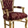 POLTRONA-IN-LEGNO-ORO-CON-TESSUTO-DAMASCATO-BORDEAUX-CON-STRASS-164858931903-3
