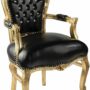 POLTRONA-IN-LEGNO-ORO-IN-ECOPELLE-NERA-CON-STRASS-154449202973-3