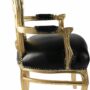 POLTRONA-IN-LEGNO-ORO-IN-ECOPELLE-NERA-CON-STRASS-154449202973-4