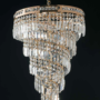LAMPADARIO-SOSPENSIONE-IN-FUSIONE-BAGNO-ORO-CON-CRISTALLI-VARIE-MISURE-163641213664