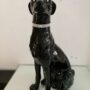 LEVRIERO-CANE-ANIMALI-NERO-LUCIDO-OCCHI-CRISTALLO-ARREDO-CASA-SOGGIORNO-SALOTTO-162683298454