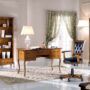 LIBRERIE-E-SCRIVANIA-CON-POLTRONA-GIREVOLE-IN-LEGNO-NOCE-STUDIO-UFFICIO-163344848394
