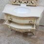 MOBILE-BAGNO-E-SPECCHIO-IN-LEGNO-AVORIO-FOGLIA-ORO-CON-CRISTALLI-E-TOP-MARMO-153311416734-5