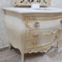 MOBILE-BAGNO-E-SPECCHIO-IN-LEGNO-AVORIO-FOGLIA-ORO-CON-CRISTALLI-E-TOP-MARMO-153311416734-8
