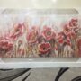 QUADRO-MODERNO-CON-CORNICE-IN-LEGNO-TORTORA-CON-TELA-A-FIORI-E-GLITTER-164384250504
