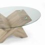 TAVOLINO-DA-SALOTTO-MODERNO-IN-VETRO-TEMPERATO-OVALE-E-BASE-BIANCA-O-ROVERE-162814230584-3