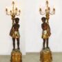 COPPIA-MORI-VENEZIANI-STATUE-STILE-ANTICO-LAMPADA-ARREDO-CASA-SOGGIORNO-SALOTTO-151828917165