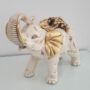 ELEFANTE-IN-CERAMICA-CON-UVA-AVORIO-FOGLIA-ORO-CON-CRISTALLI-SOPRAMMOBILE-152595609515