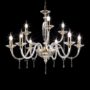FIAMMA-LAMPADARIO-IN-CRISTALLO-E-VETRO-TRASPARENTE-CON-FINITURA-ORO-9-LUCI-162745522335