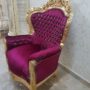POLTRONA-IN-LEGNO-FOGLIA-ORO-E-TESSUTO-ROSSO-FUCSIA-CON-CRISTALLI-153223766525-4