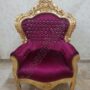 POLTRONA-IN-LEGNO-FOGLIA-ORO-E-TESSUTO-ROSSO-FUCSIA-CON-CRISTALLI-153223766525
